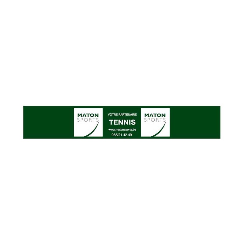 12x2 m windbreak sheet with inscription MS