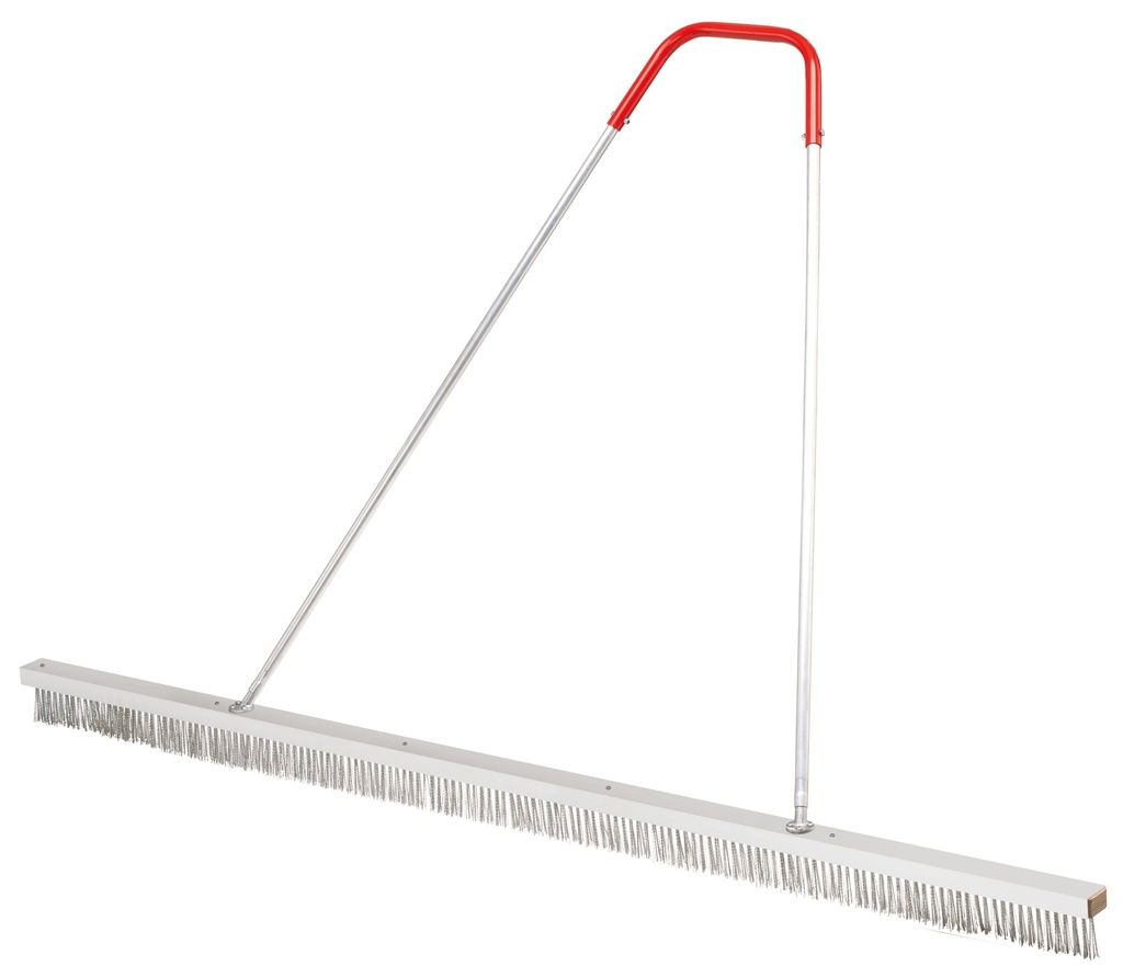 2m drag broom with wire brush