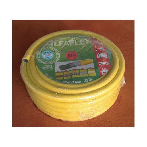 [TUYALF025] Tuyau Alfaflex jaune 3/4" - 10 bars - rouleau de 25 m