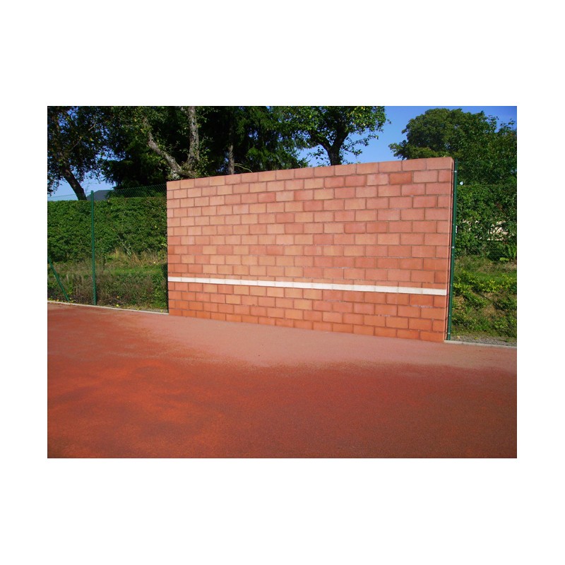 Mur entraînement en blocs colorés