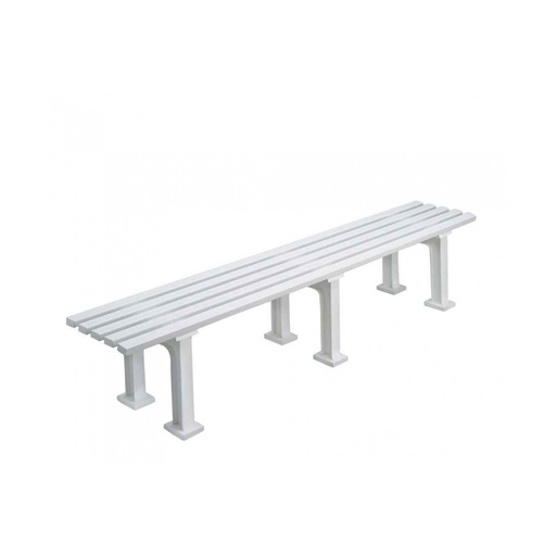 [BANBSD200] Banc blanc sans dossier 200 cm