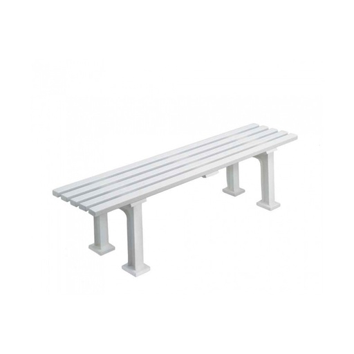 [BANSD150] Bench without backrest white 150 cm